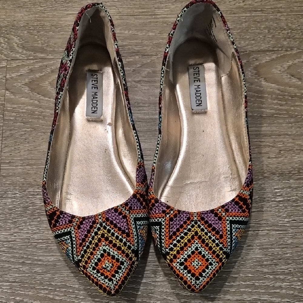 Steve Madden Colorful Geometric Women's Flats